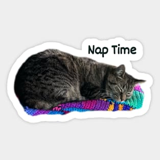 Nap Time Tabby Sticker